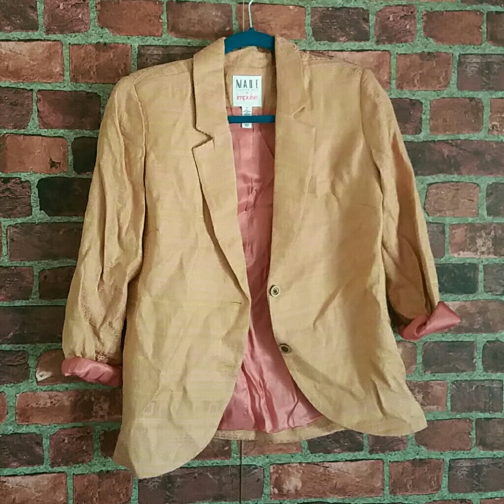 Pink & Gold Blazer